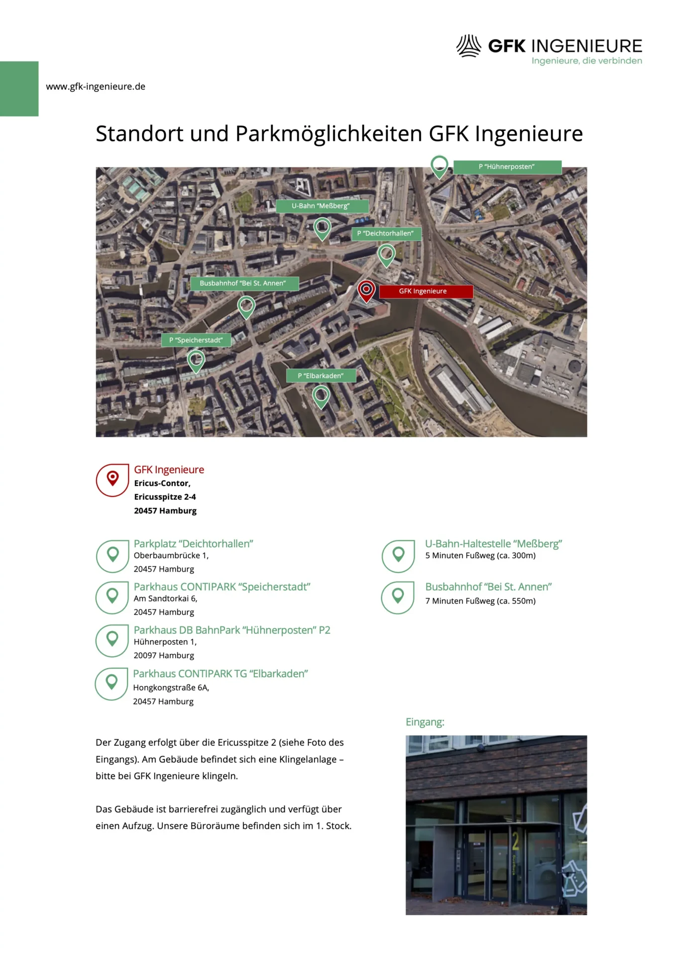 Anreiseinformationen Hamburg