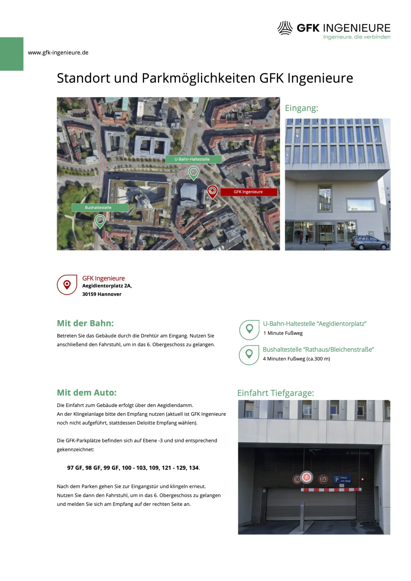Anreiseinformationen Hannover