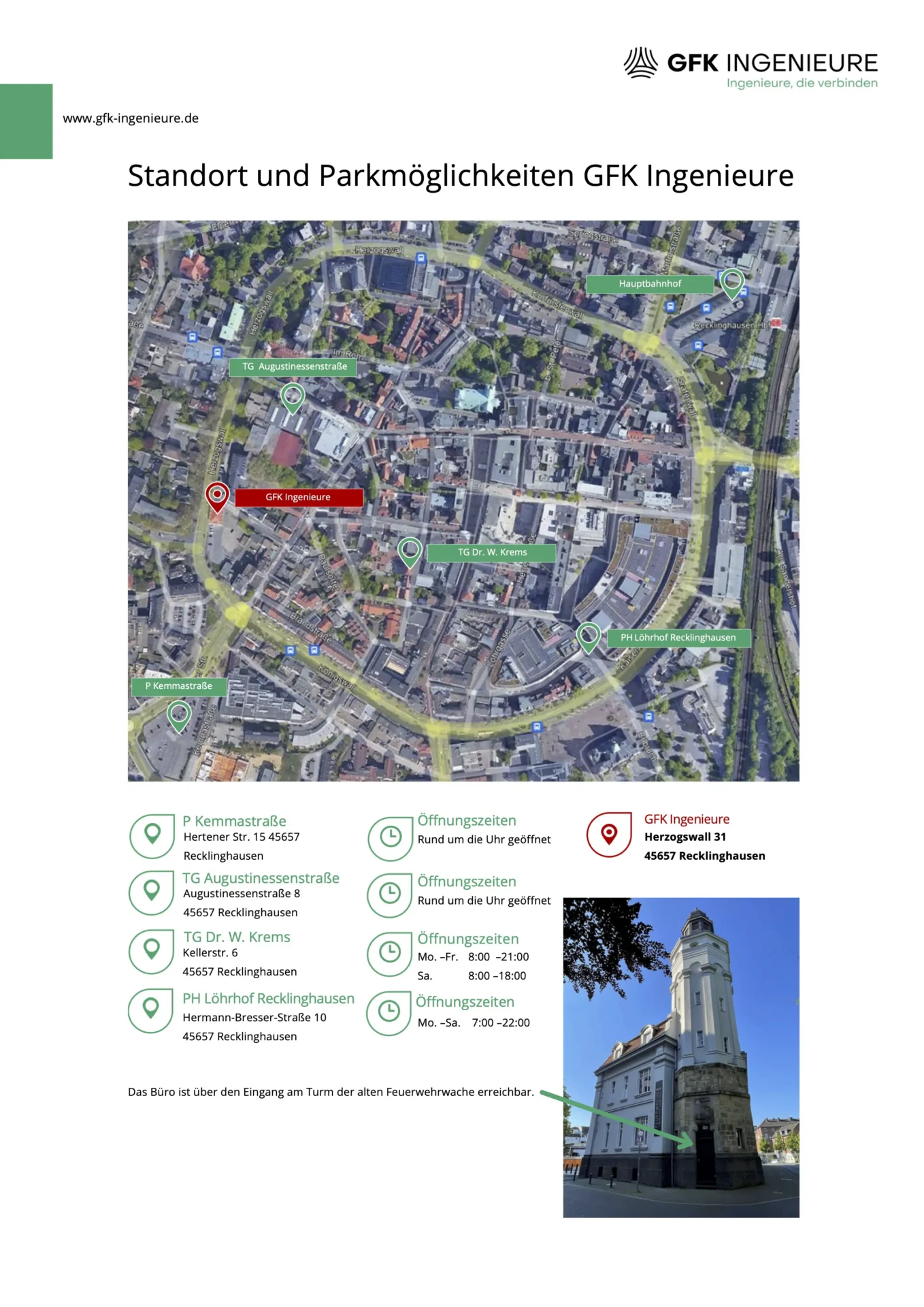 Anreiseinformationen Recklinghausen